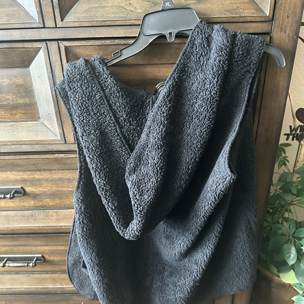 Cozy Black Sherpa Vest